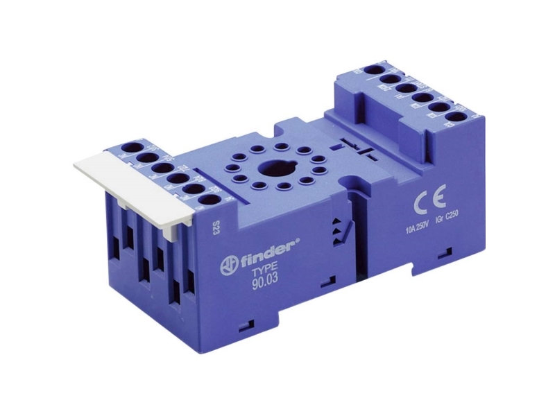 Finder 90.03 Relæsokkel Passer Til Serie: Weg Serie Cwc12 Finder 60.12 Tray 1 Stk