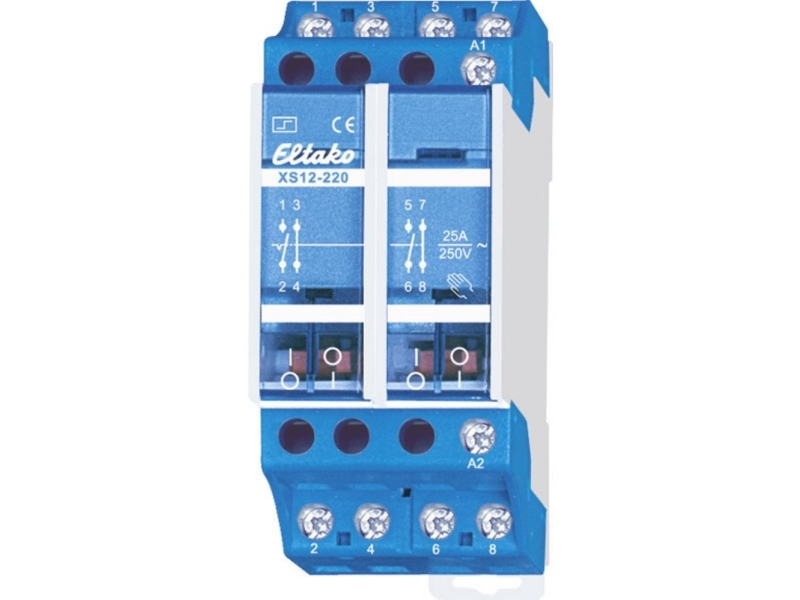 Strømstødskontakt DIN-skinne Eltako XS12-220-230V 2 x sluttekontakt, 2 x brydekontakt 230 V 15 A 1 stk | EL Artiklar - Elcentral - Relä og kontaktor | GameStuff