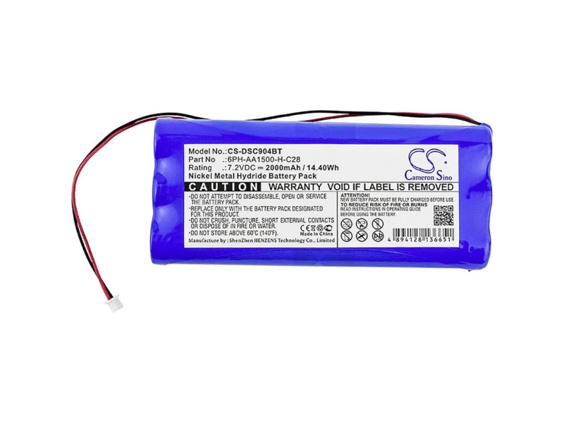 CS Cameron Sino Safety Engineering Batteri Erstatter originalt batteri 6PH-AA1500-H-C28 Direct, DSC 7,2 V 2000 mAh