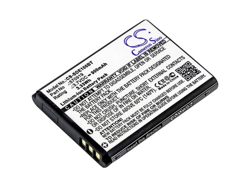 CS Cameron Sino Safety Technology Akku Korvaa alkuperäisen akun 570919 Sedea 3,7 V 900 mAh