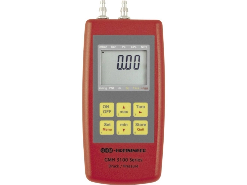 Greisinger GMH3161-07H Trykmålingsudstyr Lufttryk, Ikke-aggressive gasser, Korrosive gasser -0,001 - 0,07 bar