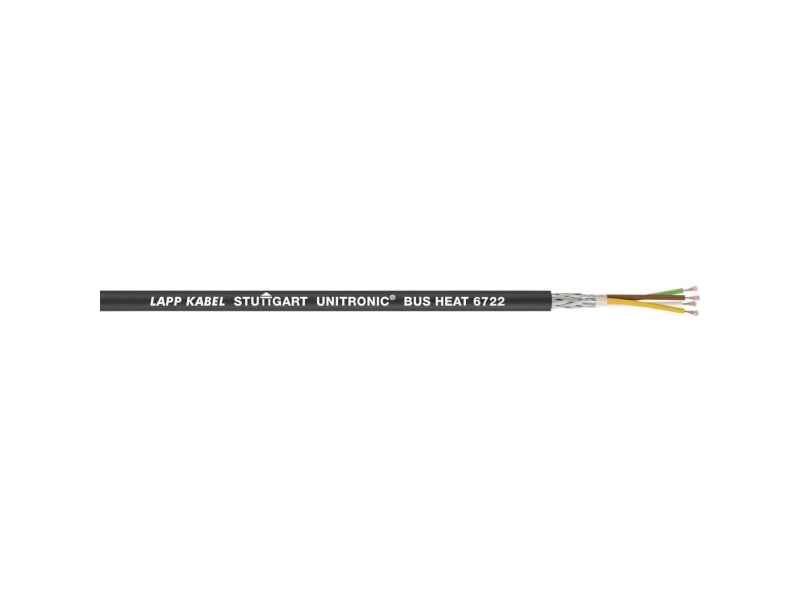 LAPP 2170387/100 Busledning UNITRONIC® BUS HEAT 6722 1 x 4 x 0.50 mm² Sort 100 m