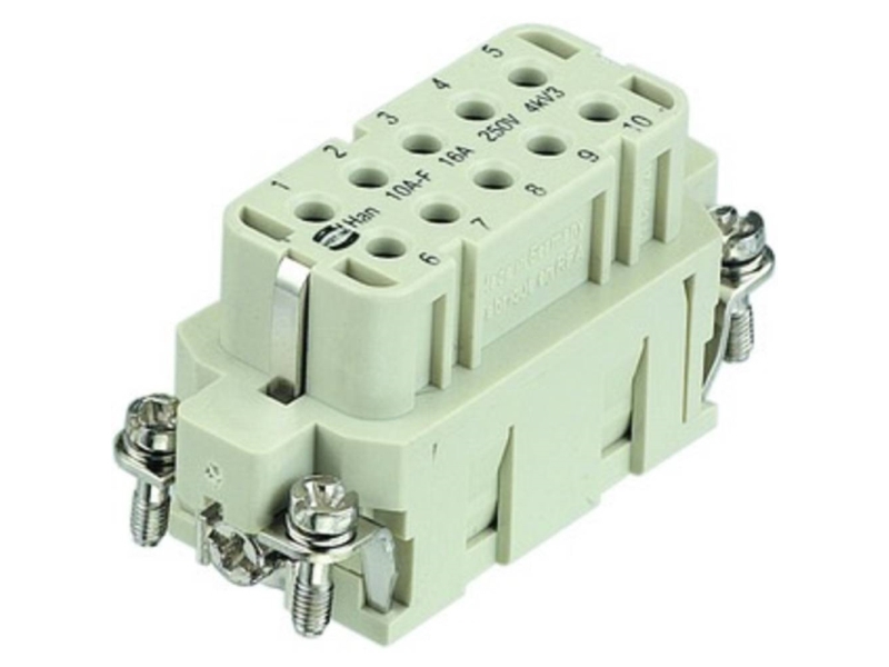 Industrikontakt Amphenol C146 09200103101 HARTING, anslutningsinsats, 1 st | Hobby - Modelljärnväg - Elektronik | GameStuff