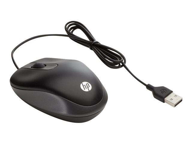 Hp Travel - Mus - Optisk - 3 Knapper - Kablet - Usb