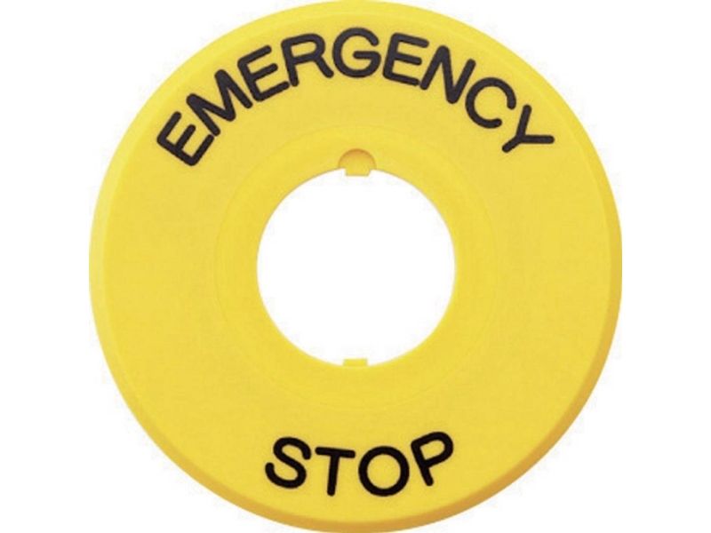 Emergency Stop Plate Haav-27