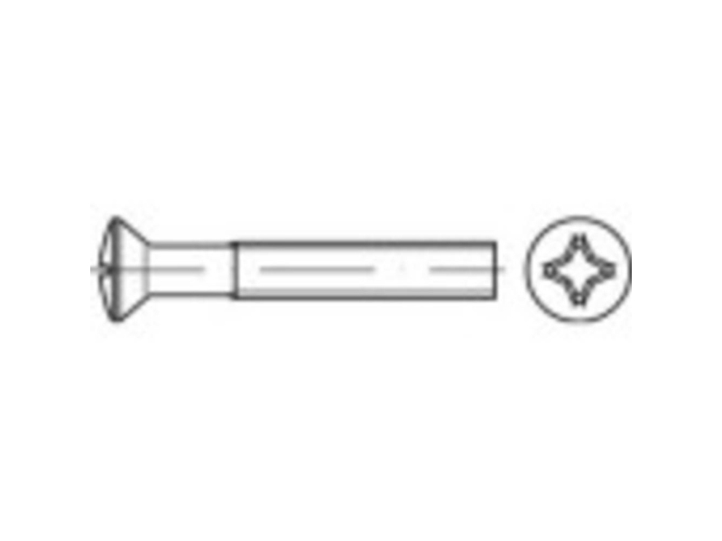 Toolcraft To 5376468 Sankta Skruvar Med Förhöjt Huvud M3 16 Mm Philips Iso 7047 Rostfritt Stål A2 1000 St