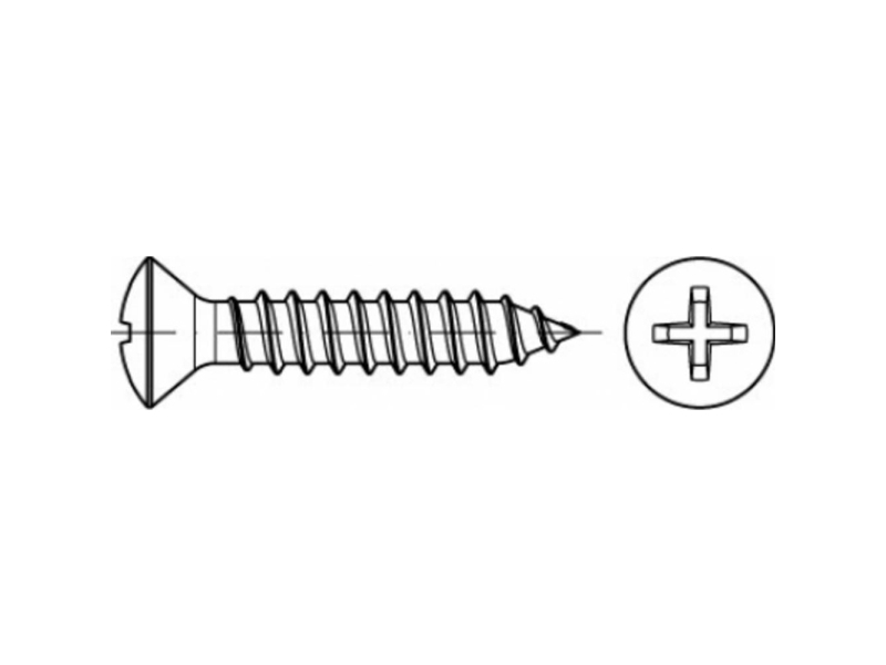 Toolcraft To 5377596 Sankta Linsskruvar 13 Mm Philips Iso 7051 Rostfritt Stål A2 1000 St