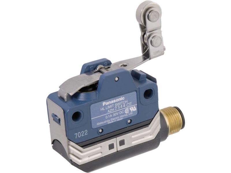 Panasonic Azh2344cej Slutstoppskontakt 125 V/ac 0 1 A Rullearm Tryckknappsandning Ip67 1 St