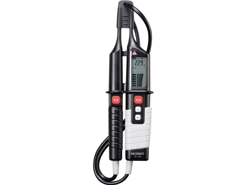 VOLTCRAFT VC 64 Tvåpolig spänningsmätare Kalibrering enligt (DAkkS) KAT III 1000 V, KAT IV 600 V Akustik, LCD, LED | EL Artiklar - Verktyg för EL - Mätinstrument | GameStuff