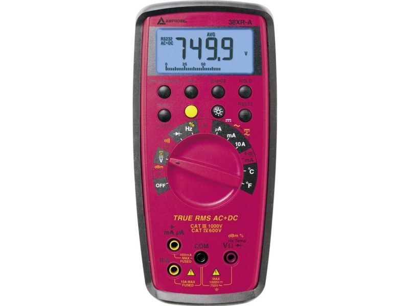 Beha Amprobe 3454705-ISO Hånd-multimetri Kalibreret (ISO) digitaalinen CAT III 1000 V, CAT IV 600 V Visning (counts): 9999
