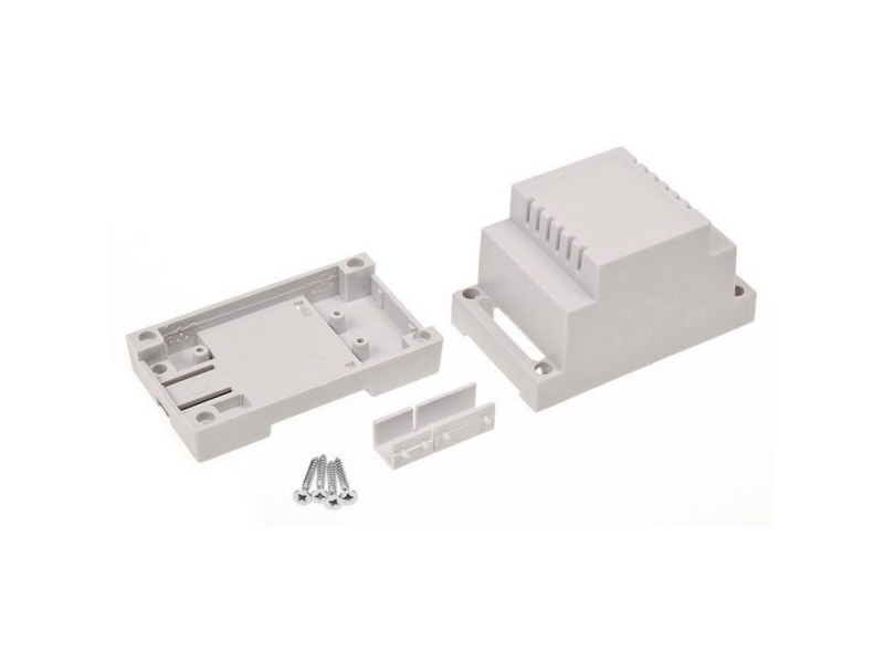 TRU COMPONENTS TC-7910728 DIN-skinnekabinet 53 x 89 x 65 ABS-V0 Grå 1 stk