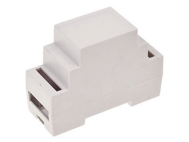 TRU COMPONENTS TC-7910732 DIN-skinnekabinet 34 x 89 x 63 ABS-V0 Grå 1 stk | EL Artiklar - Elcentral - Din-skena | GameStuff