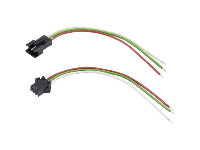 TRU COMPONENTS TC-6649236 Stikbøsning med litzetråd Samlet antal poler 3 Rastermål: 2.50 mm 1 Set