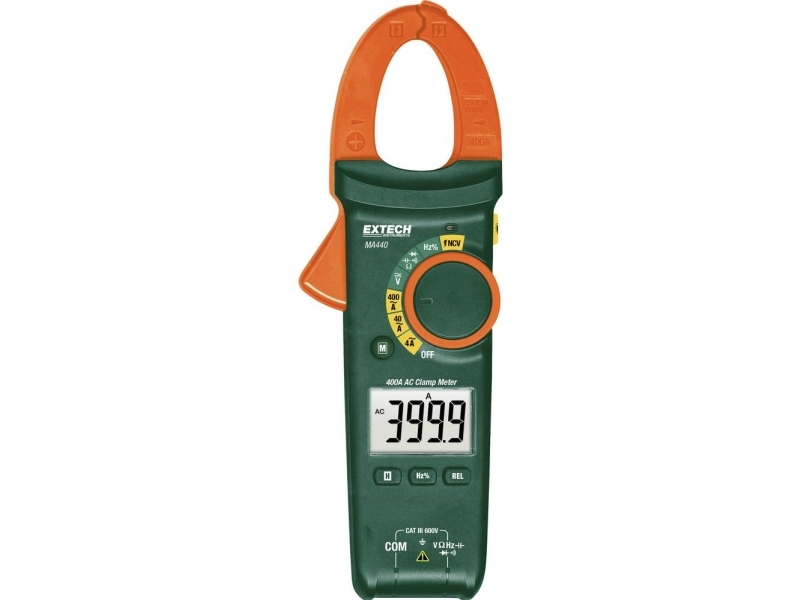 Extech MA440-D Hånd-multimittari, Strømtang Kalibreret (DAkkS) digitaalinen CAT III 600 V Visning (counts): 4000