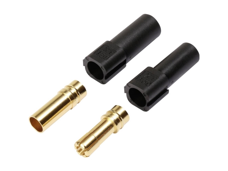 Reely Akku Stecker, Akku Buchse Xt150 Vergoldet 1 St. Xt150 Black (Xt150 Black)