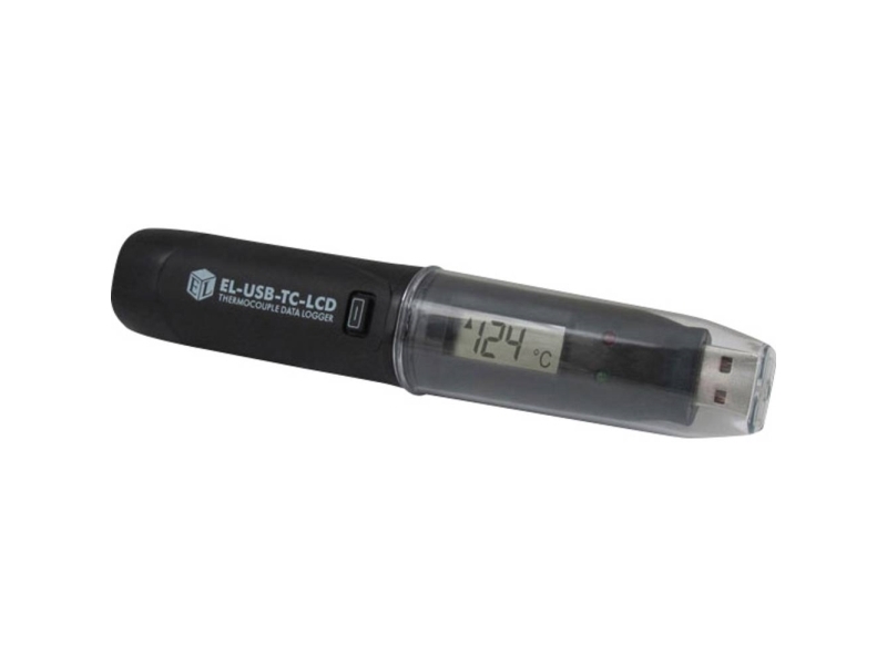 Lascar Electronics EL-USB-TC-LCD Kalibreret (DAkkS) Mål Temperature -200 til 1350 °C -200 til 1350 °C