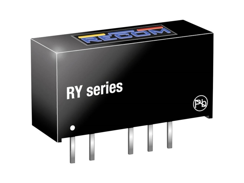 Recom Ry-0505D Dc/Dc-Omformer, Print 100 Ma 1 W Antal Udgange: 2 X