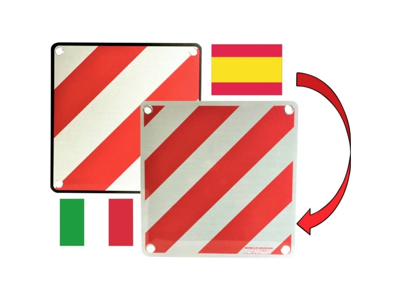 IWH 97605 Varningsskylt 2in1 för Spanien och Italien Advarselsskilt (L x B) 50 cm x 50 cm | Bilvård & Biltillbehör - Transportutrustning - Lastsäkring | GameStuff