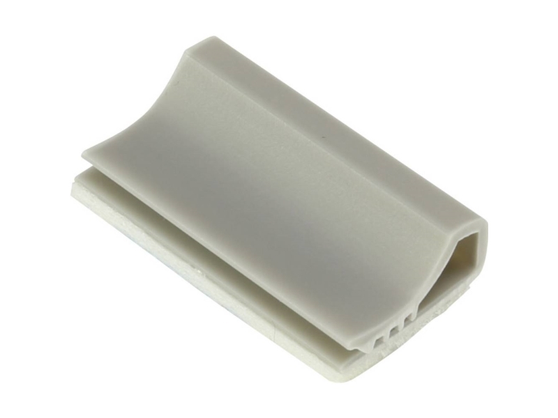 TRU COMPONENTS Fastgørelsessokkel TC-6645728 Til fladbåndskabel Lysegrå 100 stk