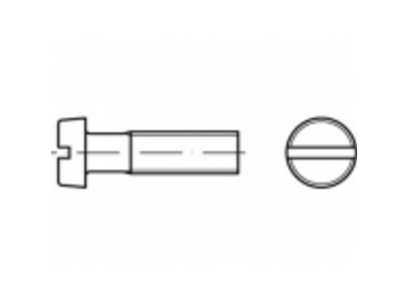 TOOLCRAFT TO-5385351 Cylinderskruer M3.5 25 mm Kærv Stål Galvaniseret 200 stk