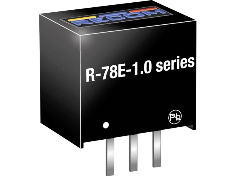 Recom Dc/Dc-Omformer, Print 1000 Ma Antal Udgange: 1 X