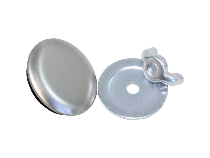 Hammond Electronics Hulpropper Rustfrit stål Rustfrit stål (Ø x H) 35 mm x 12 mm 1 stk 1 stk