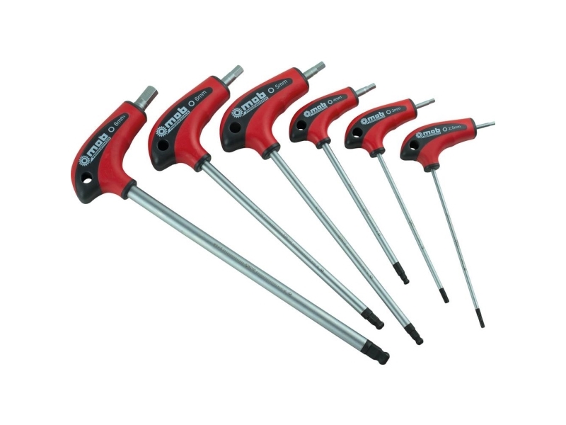Peddinghaus Vinkelskruetrækker-sæt 3 mm, 4 mm, 5 mm, 6 mm, 8 mm
