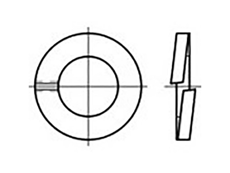 Toolcraft To-6854178 Fjederringe Indvendig Diameter: 16 Mm Din 127 Fjederstål Varmegalvaniseret 100 Stk