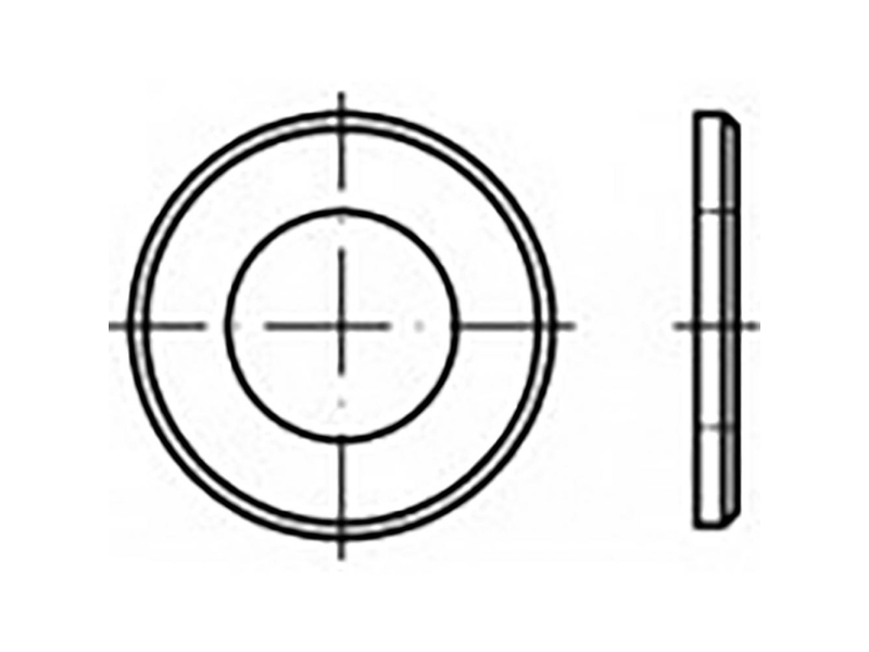 Aluslevy 23 mm 39 mm Teräs 200 kpl TOOLCRAFT TO-6853689