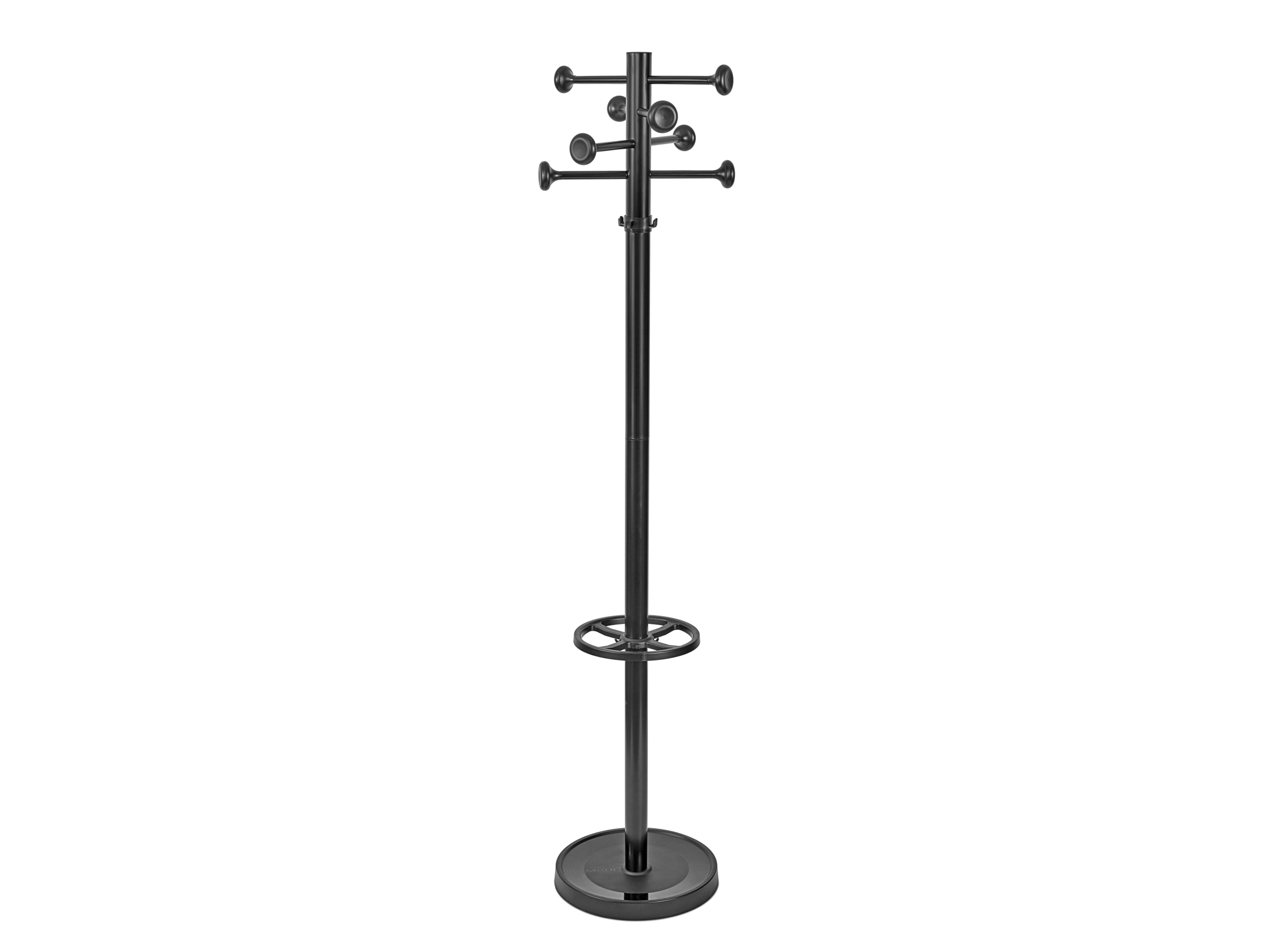 MAUL 9406090, Gulvstående, Metal, Plast, 16 krog(e), Sort, Voksne, 365 mm