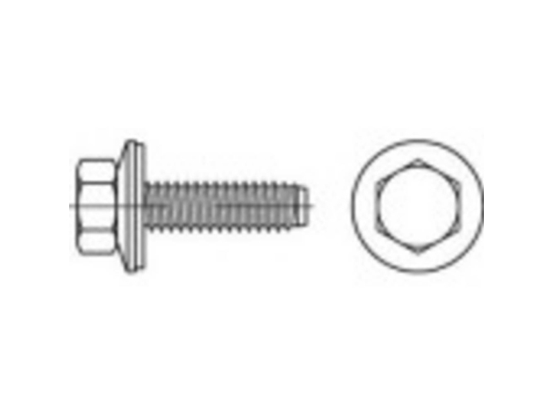 Toolcraft 1070012 Facadeskrue 6.3 Mm 90 Mm Udvendig Sekskant 88276 Rustfrit Stål A2 150 Stk