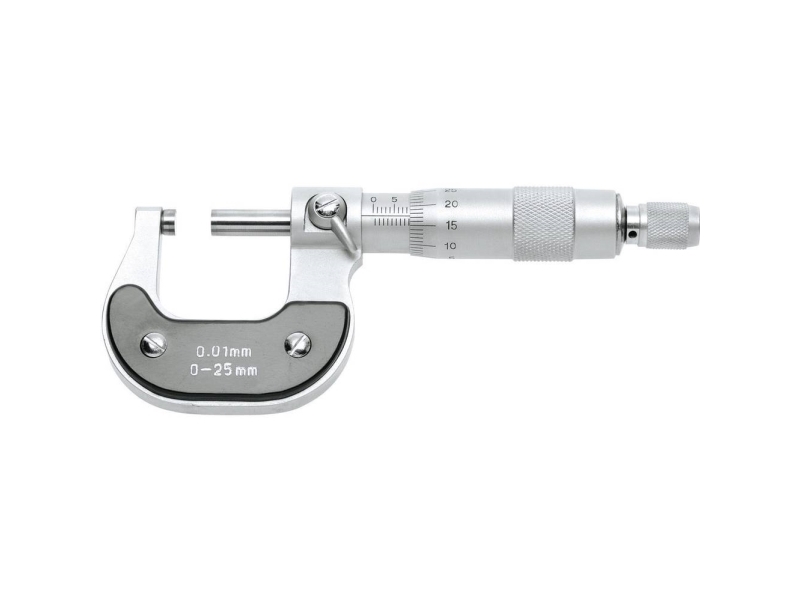 Horex 2304510-D Micrometer Kalibreret (DAkkS) 0 - 25 mm Aflæsning: 0.01 mm DIN 863-1