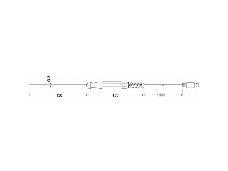 Greisinger GTF 601 1/3DIN Dyksensor Kalibreret (DAkkS) -50 til 600 °C Sensortype Pt100