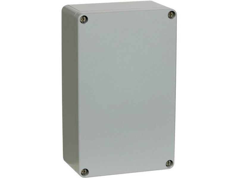 FIBOX Montageboks Korrosionsbestanding Aluminium 81x127x57 mm Grå RAL7001 IP 66 og IP 67 Tom