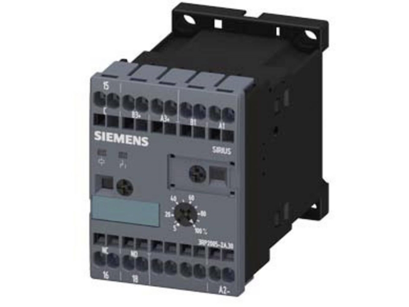 Siemens 3RP20052AP30 3RP2005-2AP30 Tidsrelæ Multifunktionel 24 V 1 stk Tidsområde: 0.05 s - 100 h 1 x skiftekontakt