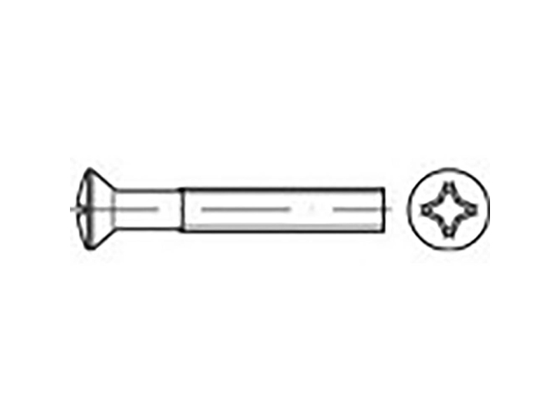 Toolcraft To 6863481 Sankt Skruv M5 10 Mm Philips Korsskarning Din 966 Stål Förzinkat 2000 St