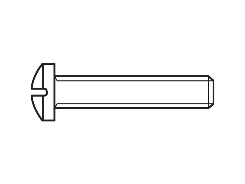 Toolcraft 839649 Skruv Med Slitsad Huvudskruv M5 20 Mm Philips Din 7985 Stål Galvaniserad 100 St