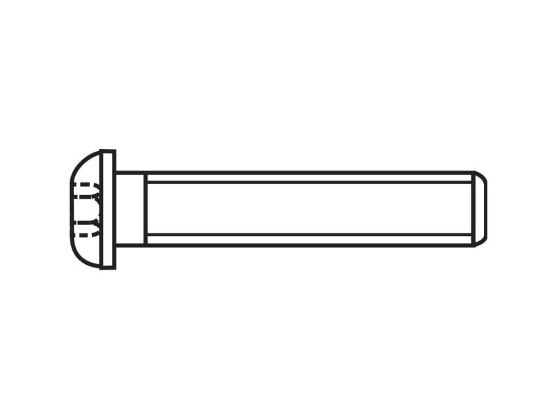 TOOLCRAFT 839805 Linseskruer M5 12 mm Indvendig sekskant Rustfrit stål A2 100 stk