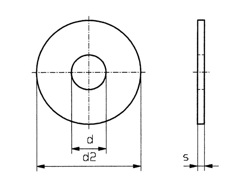 Mellemlægsskive 6.4 Mm 18 Mm Rustfrit Stål A2 100 Stk Toolcraft 6,4 D9021-A2 192701