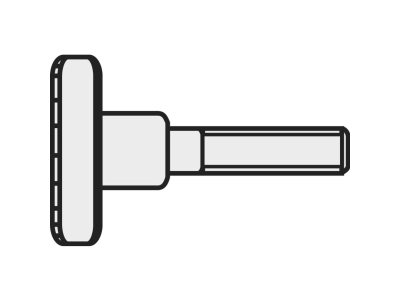 TOOLCRAFT M3*16 D464-5.8:A2K 189355 Fingerskruer M3 16 mm DIN 464 Stål Galvaniseret 10 stk