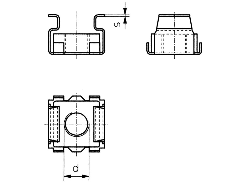 TOOLCRAFT 521835 Burmøtrikker M6 Stål 10 stk | Verktyg & Verkstad - Skruvar & Muttrar - Mutter | GameStuff