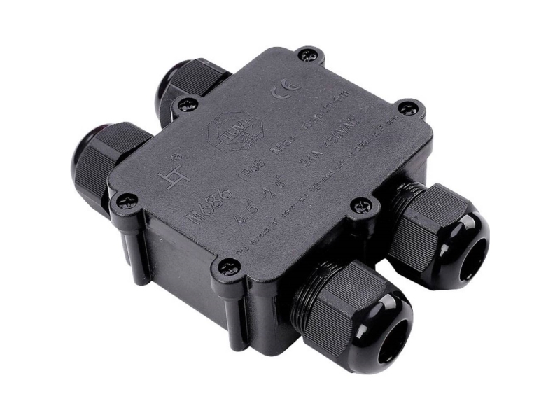V-TAC 5982 VT-871 4-vejs distributør Sort