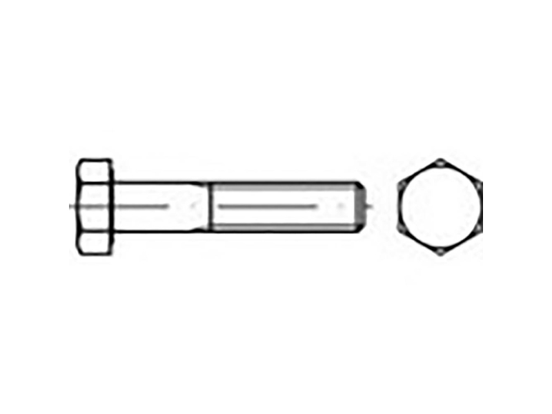 TOOLCRAFT TO-6858144 Sekskantsskruer M24 150 mm Udvendig sekskant DIN 931 Stål Zinklamel-belagt 10 stk