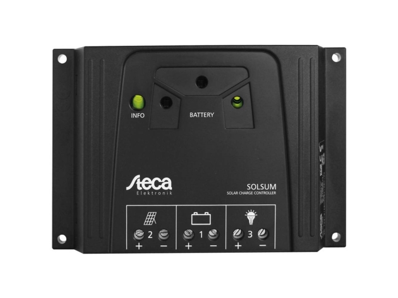 Steca Solsum 0808 laddningsregulator för solceller | Ventilation & Klimat - Uppvärmning - Solceller | GameStuff