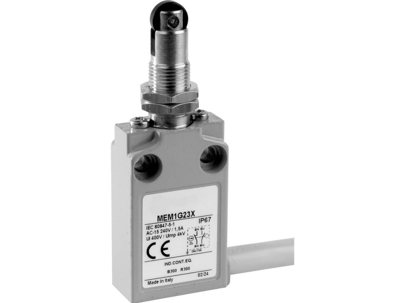 Panasonic Mem1g22zd Gransbrytare 24 V 5 A Rullkolv Roterbar Ip67 1 St