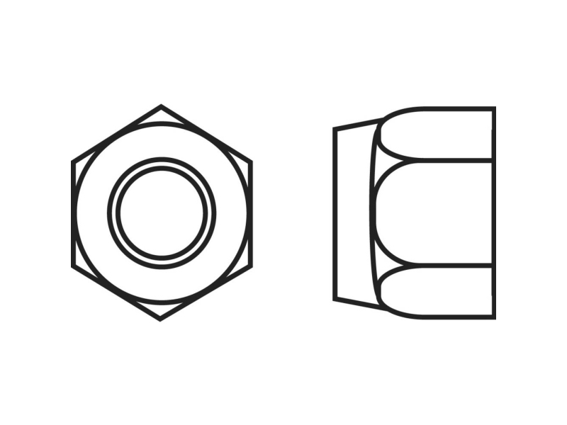TOOLCRAFT 812822 Låsemøtrikker M4 DIN 985 Stål verzinkt 100 stk | Verktyg & Verkstad - Skruvar & Muttrar - Mutter | GameStuff
