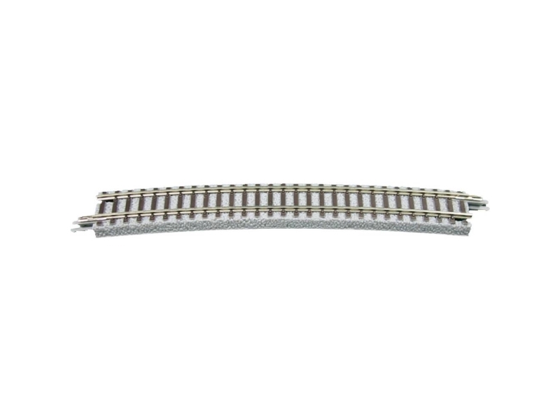 7297012 Z Rokuhan spor (med ballast) Bøjet spor 13 ° 490 mm 2 stk
