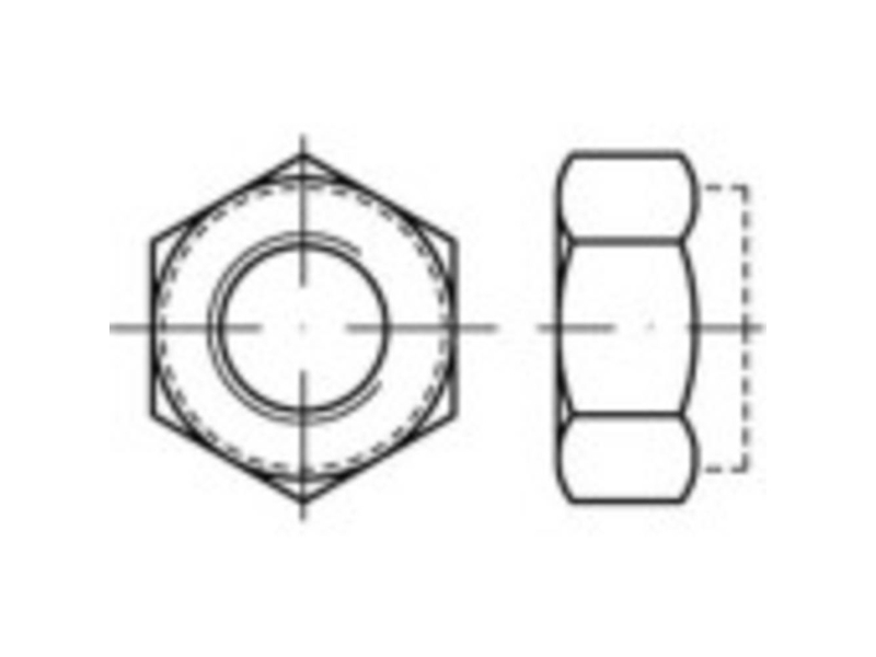 TOOLCRAFT TO-5430057 Sekskantmøtriker M12 DIN 6925 Stål Galvaniseret 100 stk | Verktyg & Verkstad - Skruvar & Muttrar - Mutter | GameStuff