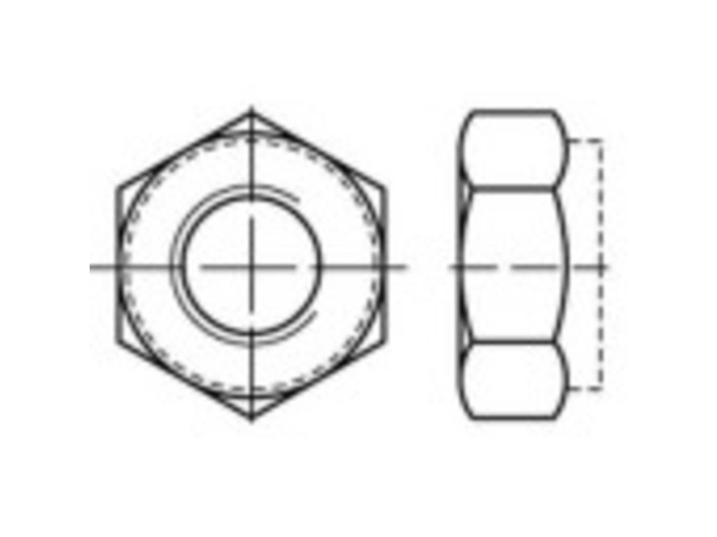TOOLCRAFT TO-5430387 Kuusiomutterit M12 250 kpl