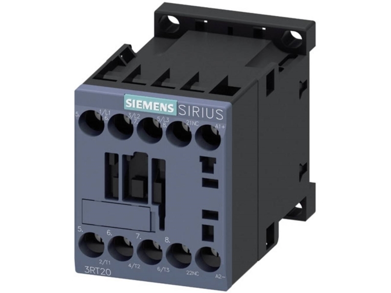 Siemens 3Rt2018-1Ub42 Kontaktor 1 X Brydekontakt 22 Kw 690 V 14 A Med Varistor 1 Stk